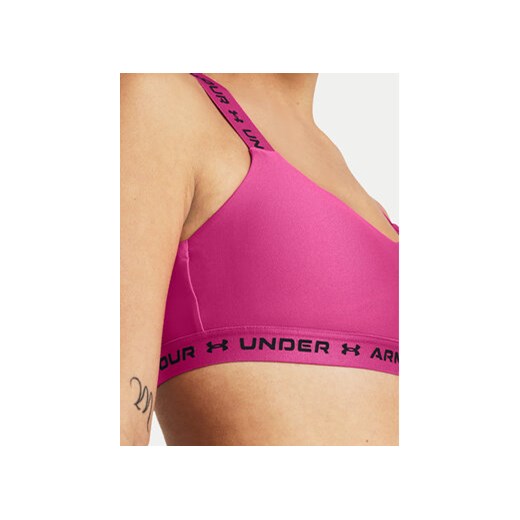 Under Armour Biustonosz sportowy Crossback Low 1361033-686 Różowy Compression Under Armour M promocyjna cena MODIVO