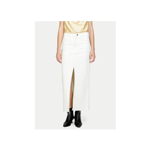 Sisley Spódnica jeansowa 4TLALE03I Biały Regular Fit ze sklepu MODIVO w kategorii Spódnice - zdjęcie 171496175