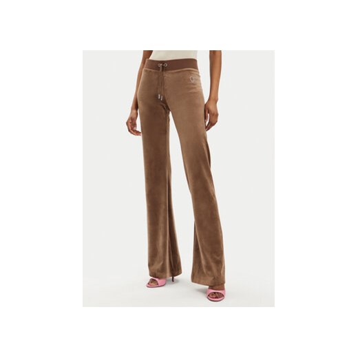 Juicy Couture Spodnie dresowe Rodeo Layla JCBBJ223823 Brązowy Regular Fit ze sklepu MODIVO w kategorii Spodnie damskie - zdjęcie 171496225