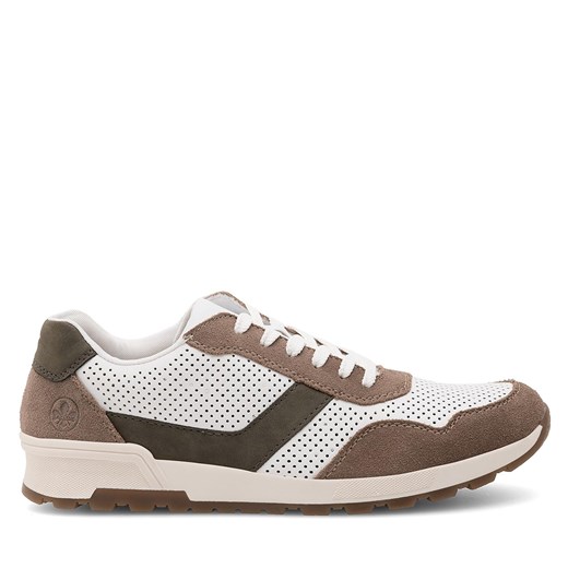 Sneakersy Rieker 15109-80 White/Brown ze sklepu eobuwie.pl w kategorii Półbuty męskie - zdjęcie 171496977