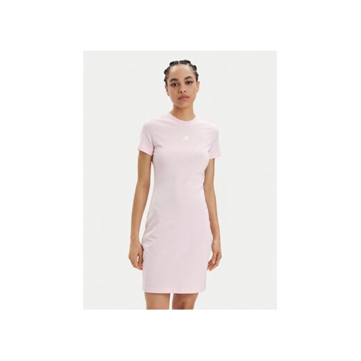 adidas Sukienka codzienna Print IS4280 Różowy Slim Fit ze sklepu MODIVO w kategorii Sukienki - zdjęcie 171499305