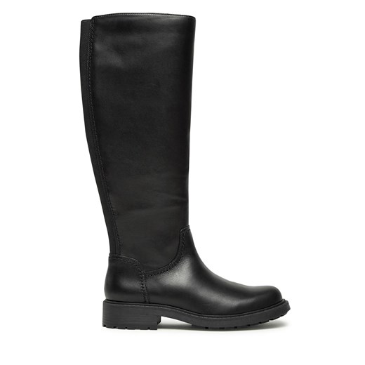 Kozaki Clarks Orinoco2 Rise 261747894 Black Leather Clarks 37 wyprzedaż eobuwie.pl