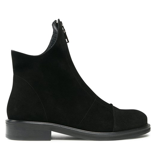 Botki R.Polański 1580 Czarny Zamsz 38 okazyjna cena eobuwie.pl