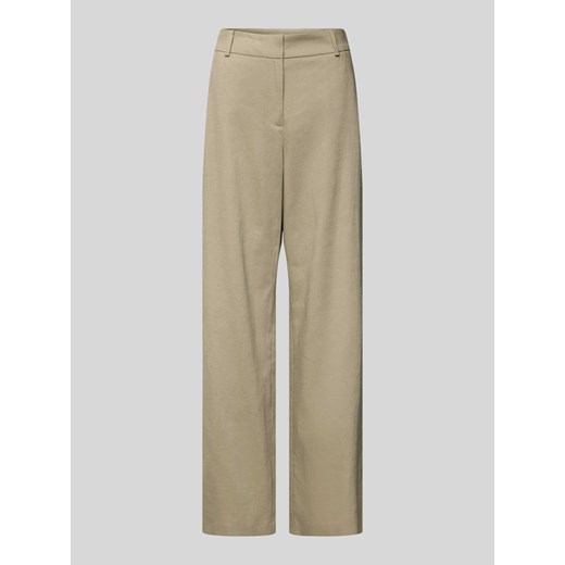 Spodnie z lamowanymi kieszeniami z tyłu ze sklepu Peek&Cloppenburg  w kategorii Spodnie damskie - zdjęcie 171502209