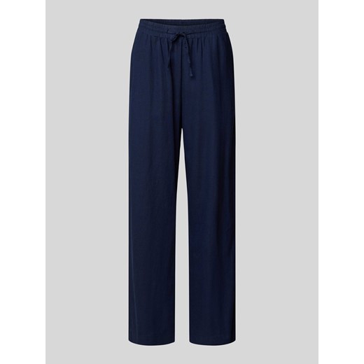 Spodnie z mieszanki lnu i wiskozy z elastycznym pasem model ‘Lava’ Free/quent S Peek&Cloppenburg 