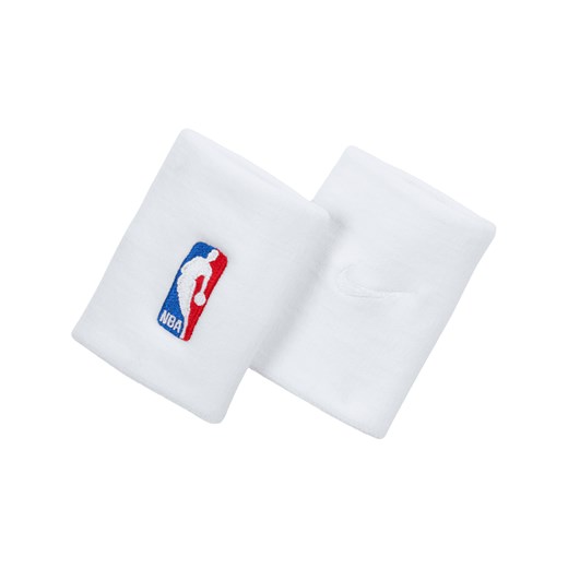 Opaski na nadgarstek do koszykówki Nike Dri-FIT NBA (1 para) - Biel ze sklepu Nike poland w kategorii Dodatki męskie - zdjęcie 171502329