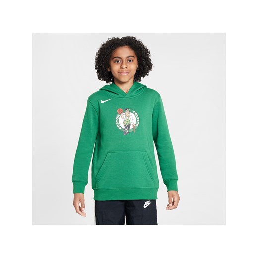 Dzianinowa bluza z kapturem dla dużych dzieci Nike NBA Boston Celtics Club - Zieleń ze sklepu Nike poland w kategorii Bluzy męskie - zdjęcie 171502336