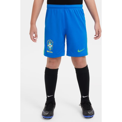 Spodenki piłkarskie dla dużych dzieci Nike Dri-FIT Brazylia Stadium 2024 (wersja domowa) (replika) - Niebieski ze sklepu Nike poland w kategorii Spodenki chłopięce - zdjęcie 171502345