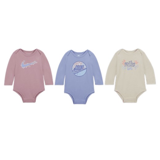 Body dla niemowląt (3–6 M) Doodle Dreamer (3 szt.) Nike - Fiolet Nike 9-12M Nike poland