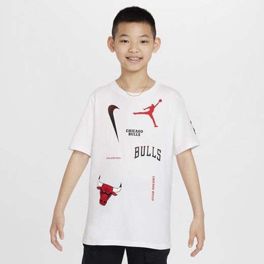 T-shirt dla dużych dzieci Jordan NBA Max90 Chicago Bulls Courtside Statement Jordan L Nike poland