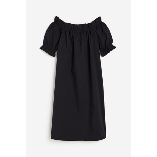 H & M - Sukienka z odkrytymi ramionami - Czarny ze sklepu H&M w kategorii Sukienki - zdjęcie 171502799