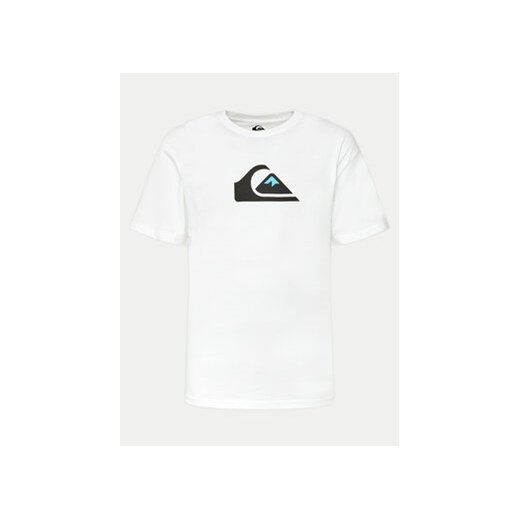 Quiksilver T-Shirt Complogo EQYZT07658 Biały Regular Fit ze sklepu MODIVO w kategorii T-shirty męskie - zdjęcie 171503968