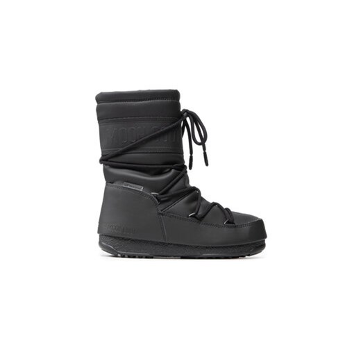 Moon Boot Śniegowce Mid Rubber Wp 24010300 Czarny Moon Boot 35 okazja MODIVO