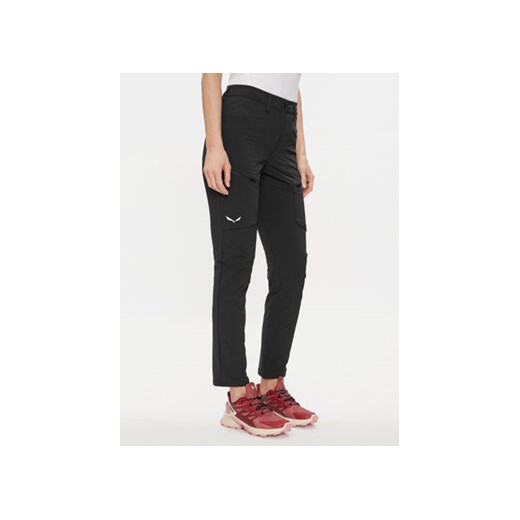 Salewa Spodnie outdoor Puez 28311 Czarny Regular Fit ze sklepu MODIVO w kategorii Spodnie damskie - zdjęcie 171504619