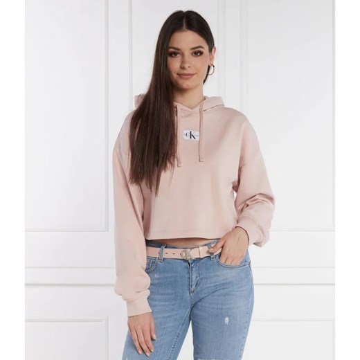 Bluza damska różowa Calvin Klein z bawełny casualowa 