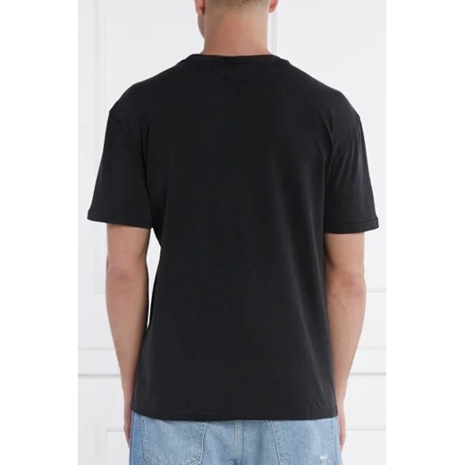 Tommy Jeans t-shirt męski bawełniany z krótkim rękawem młodzieżowy 