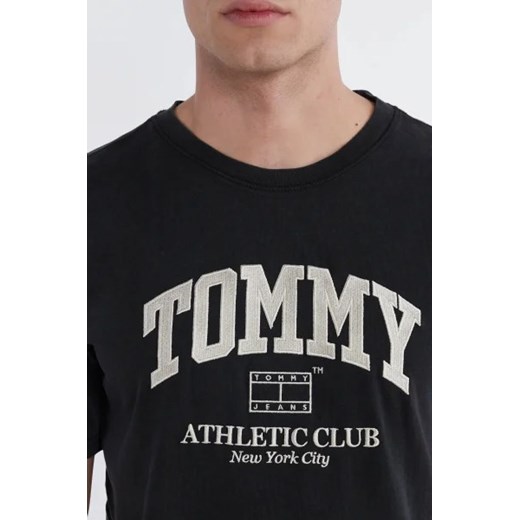 Tommy Jeans t-shirt męski czarny z krótkim rękawem 