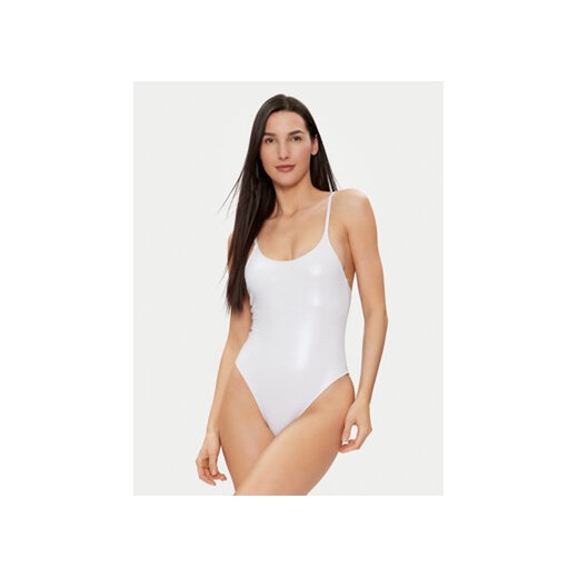Calvin Klein Swimwear Strój kąpielowy KW0KW02255 Biały ze sklepu MODIVO w kategorii Stroje kąpielowe - zdjęcie 171507107