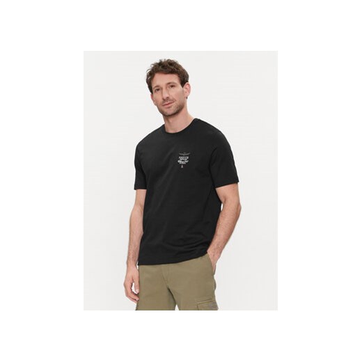 Aeronautica Militare T-Shirt 241TS2062J592 Czarny Regular Fit ze sklepu MODIVO w kategorii T-shirty męskie - zdjęcie 171507189