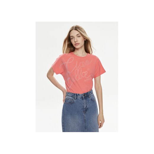 Fracomina T-Shirt FP22ST3004J401N5 Różowy Regular Fit ze sklepu MODIVO w kategorii Bluzki damskie - zdjęcie 171507829