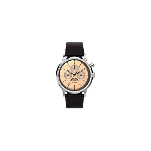 Timex Zegarek Marlin TW2W51100 Brązowy ze sklepu MODIVO w kategorii Zegarki - zdjęcie 171508288