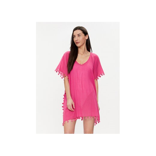 Seafolly Sukienka plażowa Amnesia 52162 Różowy Regular Fit ze sklepu MODIVO w kategorii Odzież plażowa - zdjęcie 171508426