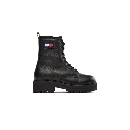 Tommy Jeans Botki Tjw Urban Boot Tumbled Ltr Wl EN0EN02317 Czarny ze sklepu MODIVO w kategorii Workery damskie - zdjęcie 171508585