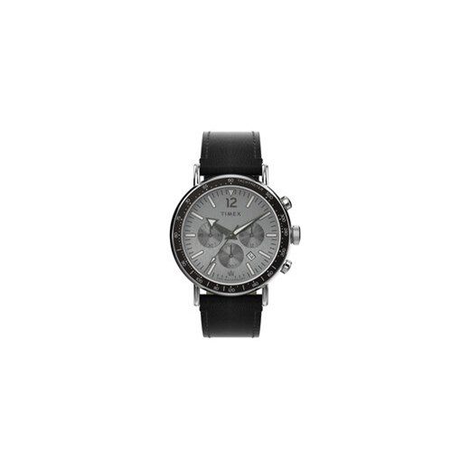 Timex Zegarek Waterbury Standard TW2W47400 Czarny ze sklepu MODIVO w kategorii Zegarki - zdjęcie 171508639