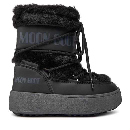 Śniegowce Moon Boot Jtrack Faux Fur Wp 34300900001 Black 001 Moon Boot 28 okazja eobuwie.pl