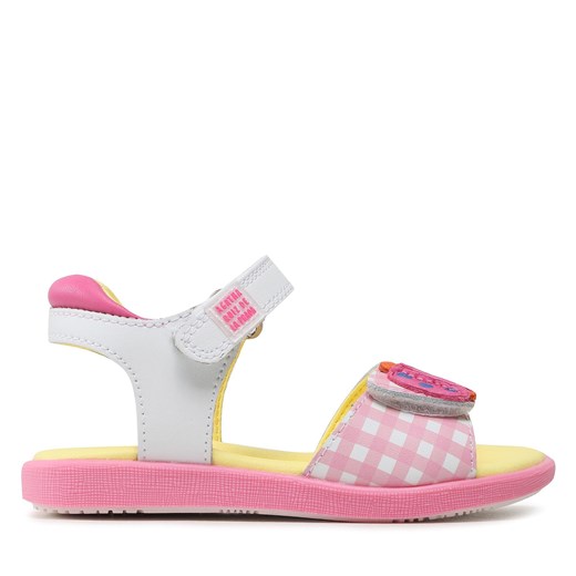 Sandały Agatha Ruiz de la Prada 232948 M White Pink ze sklepu eobuwie.pl w kategorii Sandały dziecięce - zdjęcie 171511629