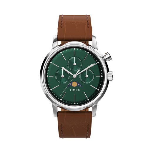 Zegarek Timex Marlin TW2W51000 Green/Brown ze sklepu eobuwie.pl w kategorii Zegarki - zdjęcie 171511839