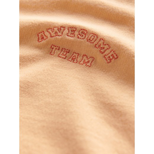 Reserved - T-shirt oversize z napisem - jasnopomarańczowy Reserved 116 (5-6 lat) Reserved