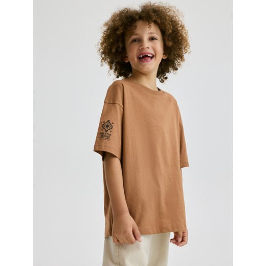 Reserved - Bawełniany t-shirt oversize 3 pack - złamana biel ze sklepu Reserved w kategorii T-shirty chłopięce - zdjęcie 171513145
