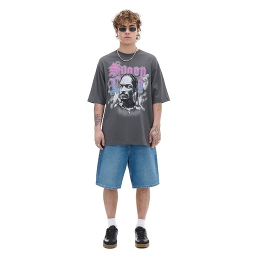 Cropp - Szara koszulka Snoop Dogg - szary ze sklepu Cropp w kategorii T-shirty męskie - zdjęcie 171515646