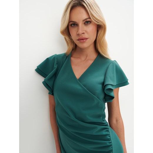 Mohito - Elegancka sukienka midi - miętowy Mohito XS Mohito