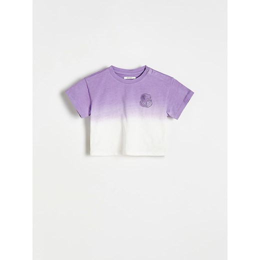 Reserved - T-shirt z efektem ombre - lawendowy ze sklepu Reserved w kategorii Koszulki niemowlęce - zdjęcie 171515935