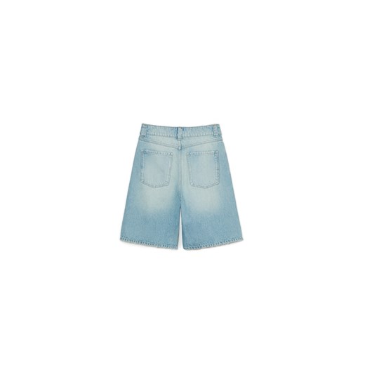 Cropp - Szorty denim bermudy - niebieski Cropp 32 Cropp