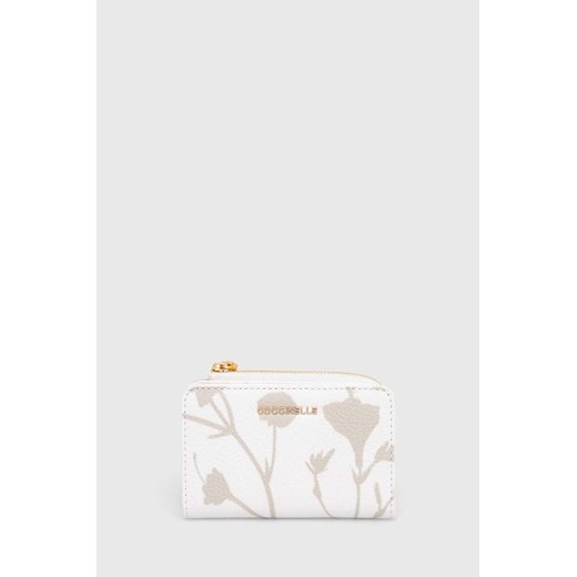 Coccinelle portfel skórzany damski kolor biały ze sklepu ANSWEAR.com w kategorii Portfele damskie - zdjęcie 171518948