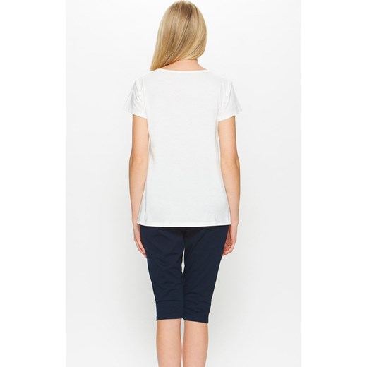 67/5-40g/15a66  piżama damska, Kolor biało-granatowy, Rozmiar XL, Miss Fabio ze sklepu Intymna w kategorii Piżamy damskie - zdjęcie 171519026