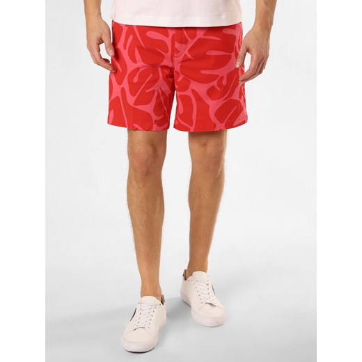BOSS Szorty - Karlos_Shorts Mężczyźni Stretch czerwony wzorzysty ze sklepu vangraaf w kategorii Spodenki męskie - zdjęcie 171521449