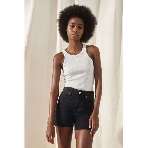H & M - Dżinsowe szorty Skinny High - Szary ze sklepu H&M w kategorii Szorty - zdjęcie 171523958