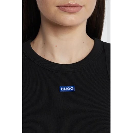 Bluzka damska Hugo Blue z okrągłym dekoltem casualowa
