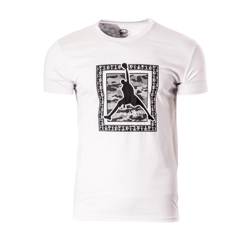Męska koszulka T-880 - biała ze sklepu Risardi w kategorii T-shirty męskie - zdjęcie 171524509