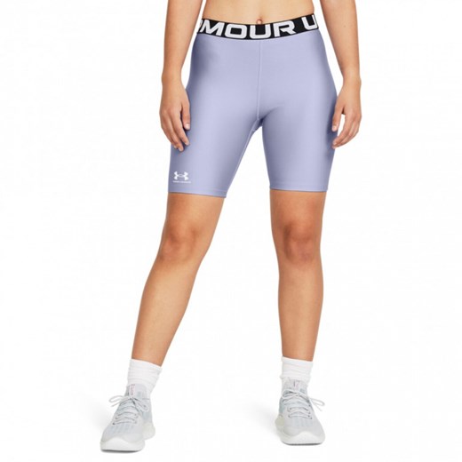 Damskie kolarki treningowe Under Armour UA HG 8in Short - fioletowe ze sklepu Sportstylestory.com w kategorii Szorty - zdjęcie 171526199