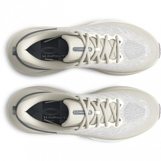 Buty sportowe damskie Under Armour do biegania płaskie beżowe wiosenne sznurowane 