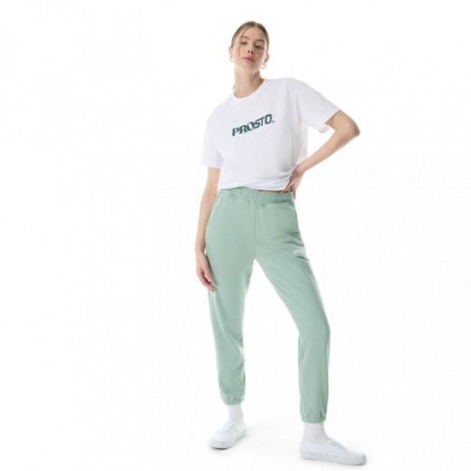 Damskie spodnie dresowe Prosto Sweatpants Innis - zielone ze sklepu Sportstylestory.com w kategorii Spodnie damskie - zdjęcie 171526347