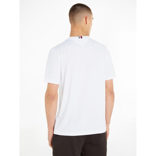 T-shirt męski Tommy Hilfiger bawełniany biały z krótkim rękawem 