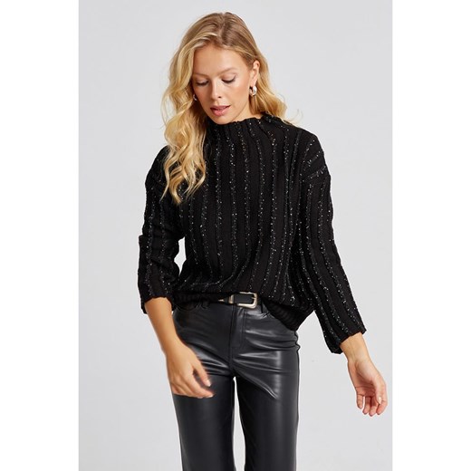 So You Sweter w kolorze czarnym ze sklepu Limango Polska w kategorii Swetry damskie - zdjęcie 171526788