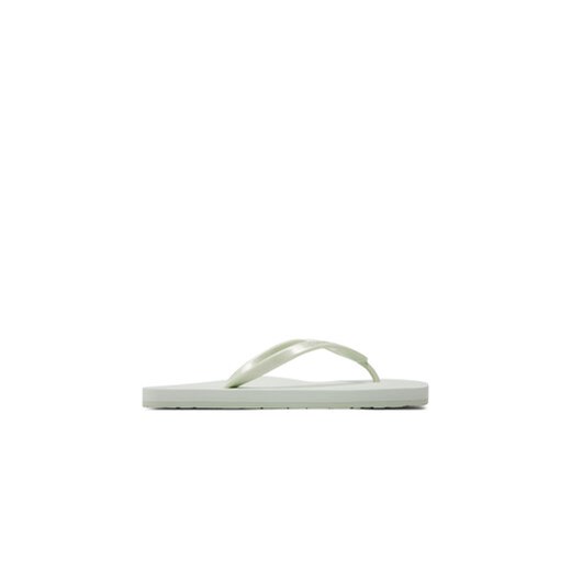 Calvin Klein Japonki Flip Flop Deboss Logo Met HW0HW02043 Zielony ze sklepu MODIVO w kategorii Klapki damskie - zdjęcie 171529265