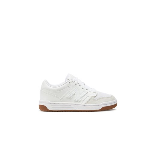 New Balance Sneakersy GSB480FR Biały ze sklepu MODIVO w kategorii Buty sportowe dziecięce - zdjęcie 171529486